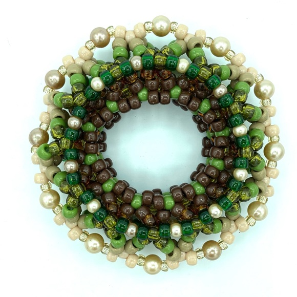 ❌SOLD❌🌱🍃Earth Element Kandi Cuff - Picture 6 of 11